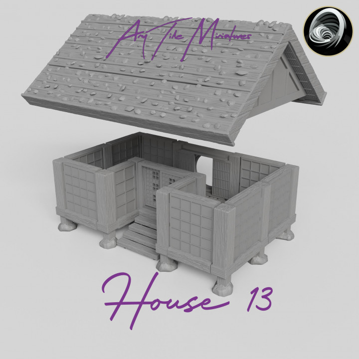 Japanese Farmer Village House #13 (assembly guide included)