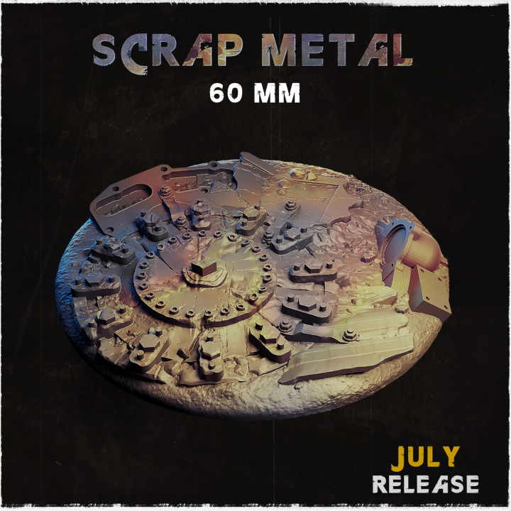 3D Printable Scrap Metal - Bases & Toppers (Big Set+) by Zabavka Workshop