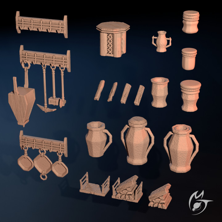 Dwarven House Objects & Props