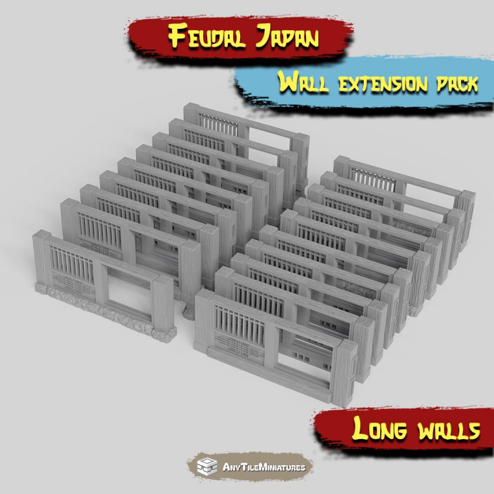 Feudal Japan Farmers Village Walls extension pack image