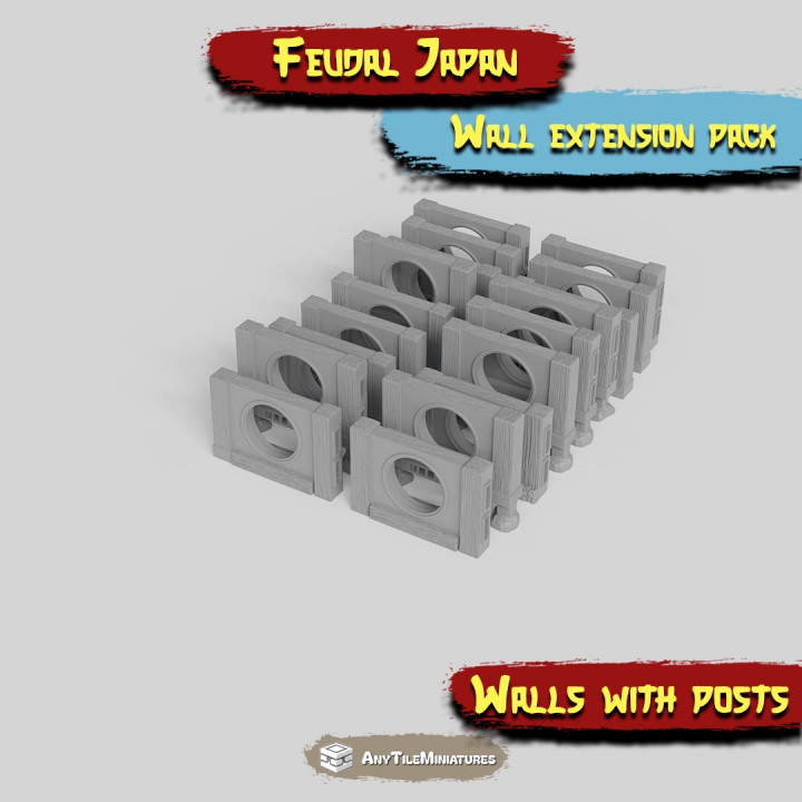 Feudal Japan Farmers Village Walls extension pack image