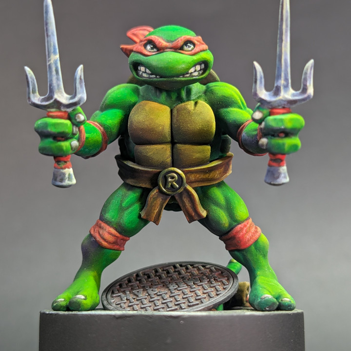 3D Print of TMNT Buddies Set 1 by tommarra