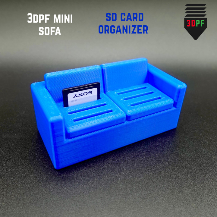 SD Card Organizer Mini Sofa image