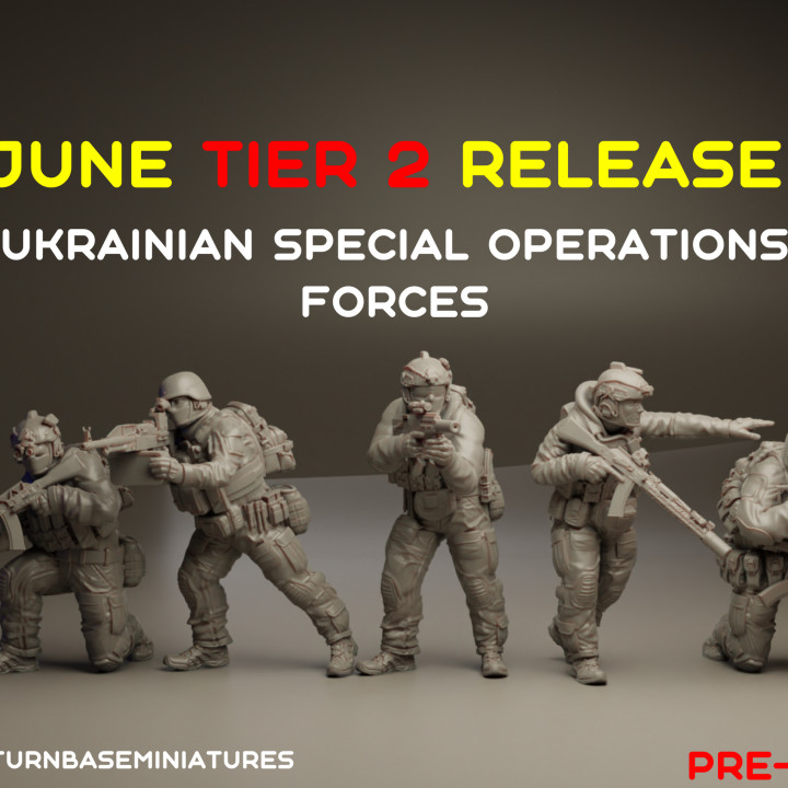 TurnBase Miniatures: Wargames- UKSOF (Ukrainian special forces) image