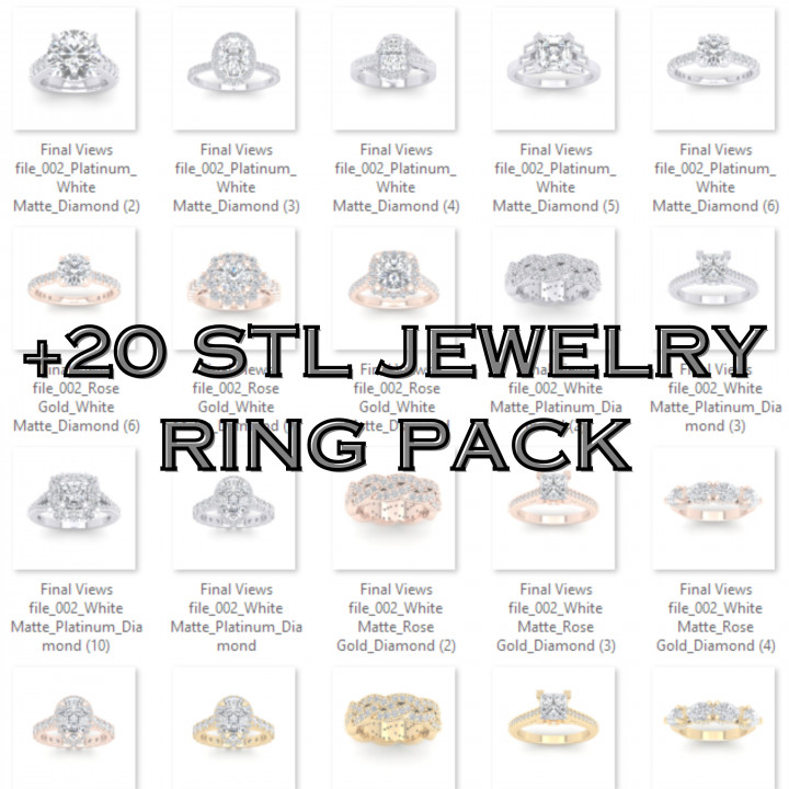 20 PLUS STL JEWELRY RING PACK image