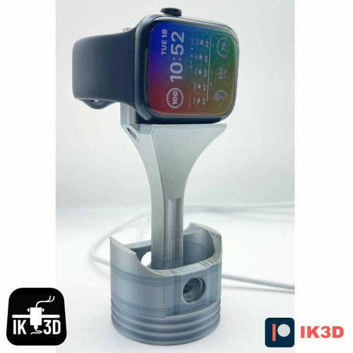 Piston Apple Smartwatch Charger - Easy to print image