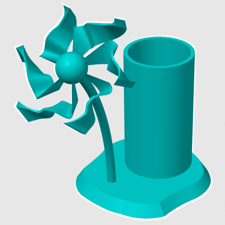 Windmill Flower Pen Holder image