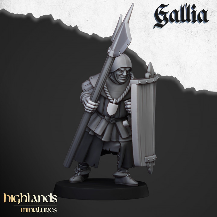 3D Printable Gallia Men at Arms - Highlands Miniatures by Highlands ...