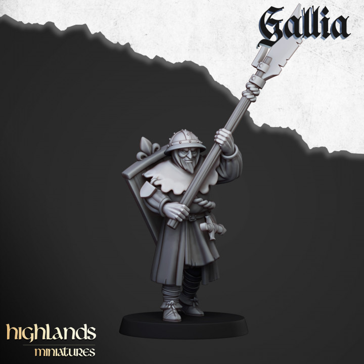 3d Printable Gallia Men At Arms - Highlands Miniatures By Highlands 