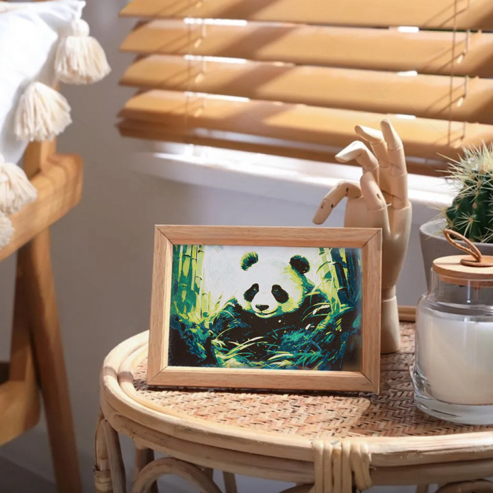 Panda Oil Painting（Hueforge Painting） image