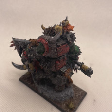 Picture of print of Iron Orc Warlord on warboar