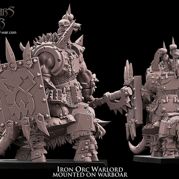 Iron Orc Warlord on warboar image