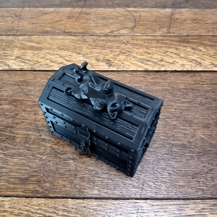 3D Printable Large Treasure Chest Spanish / Pirate Style by Andy at
