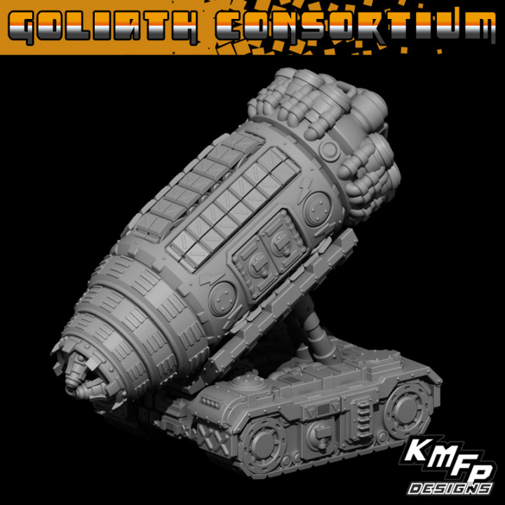 3D Printable Goliath Consortium Large Tunneller (6-8mm) By KMFP Designs