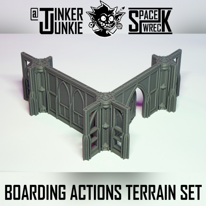 SPACE WRECK: GOTHIC BOARDING ACTIONS TERRAIN SET BASIC FILES image