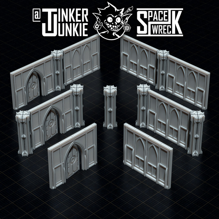 3D Printable SPACE WRECK: GOTHIC BOARDING ACTIONS TERRAIN