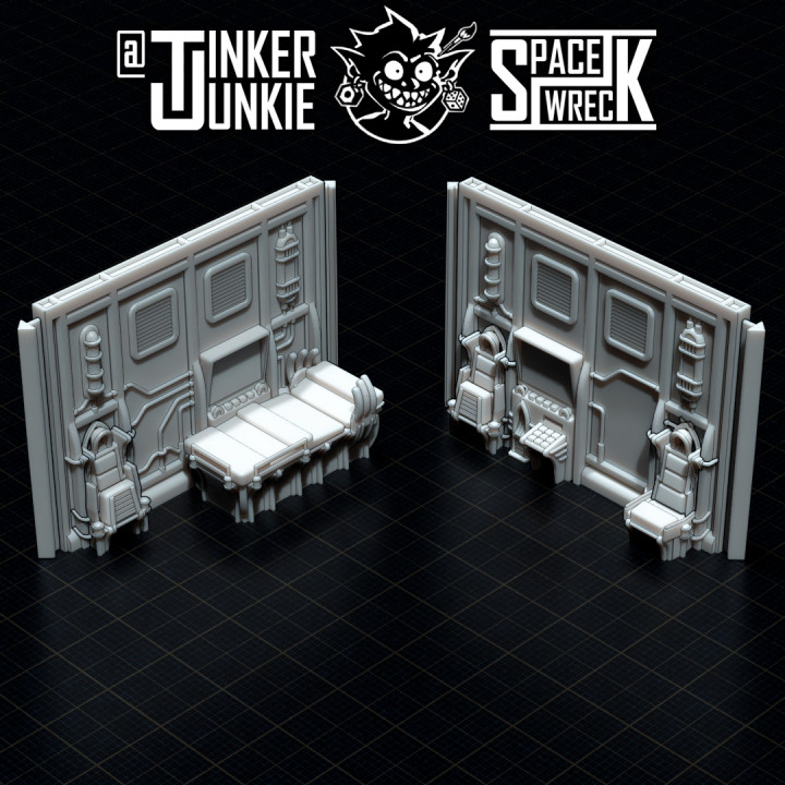 SPACE WRECK: GOTHIC BOARDING ACTIONS TERRAIN SET BUNDLE SUPER FILE image