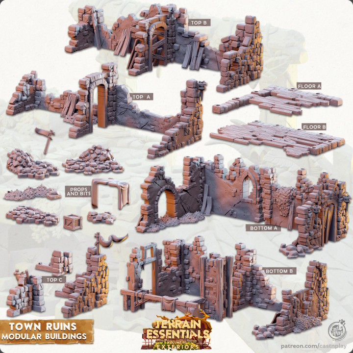Town Ruins Set (Pre-Supported) image