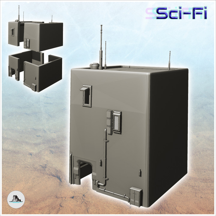 Sci-Fi sceneries pack No. 2 - Future Sci-Fi SF Post apocalyptic Tabletop Scifi Wargaming Planetary exploration RPG Terrain Tatooine Desert image