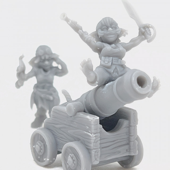 Female goblin pirate cannon crews image