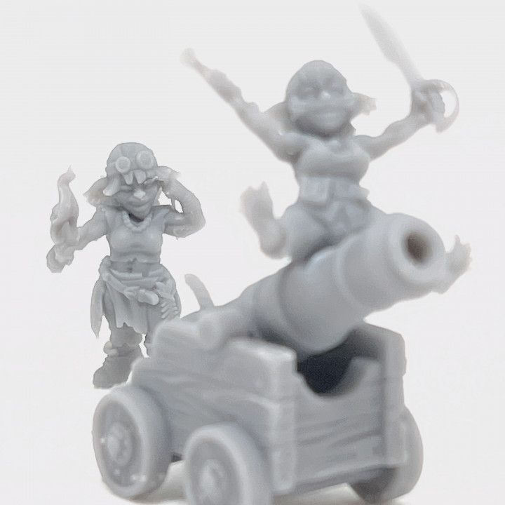 Female goblin pirate cannon crews image