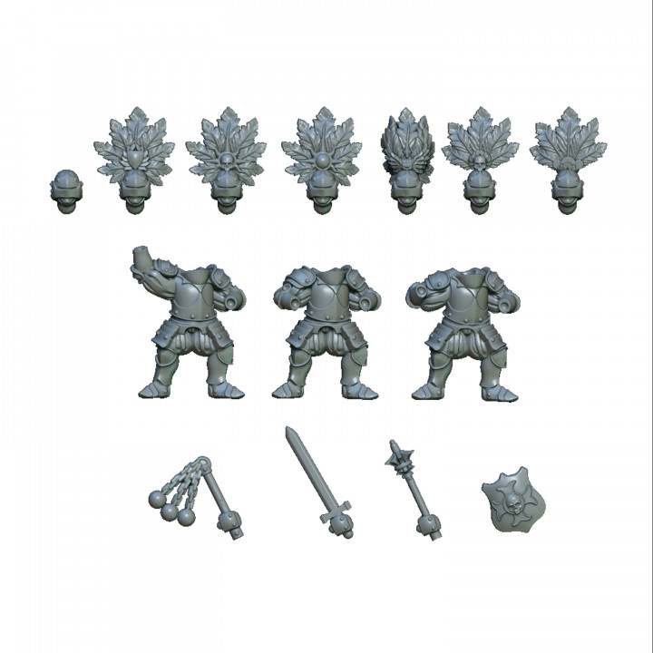 Heavy cavalry on foot