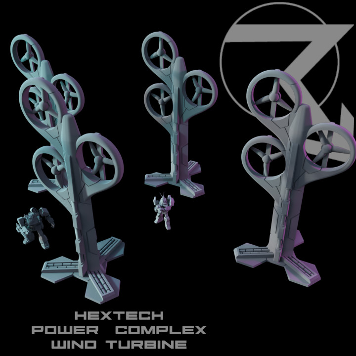 HEXTECH - Power Complex - Core Bundle  (Battletech Compatible Hex Terrain) image