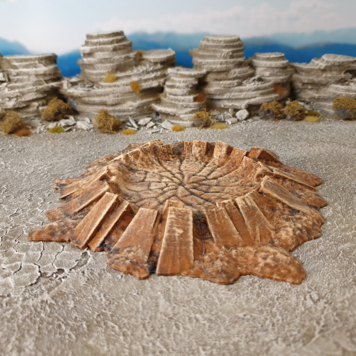 3D Printable Battlefield craters by Terrain4Print