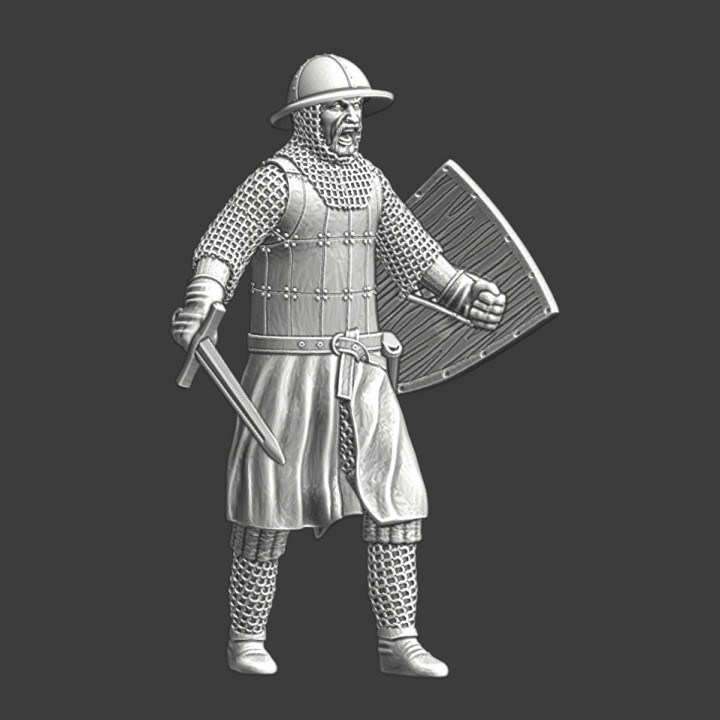 Medieval Infantryman advancing