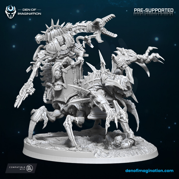 Chaos Lord サインド 3D Printable Chaos Unbroken - Arch-Lord Mounted with base