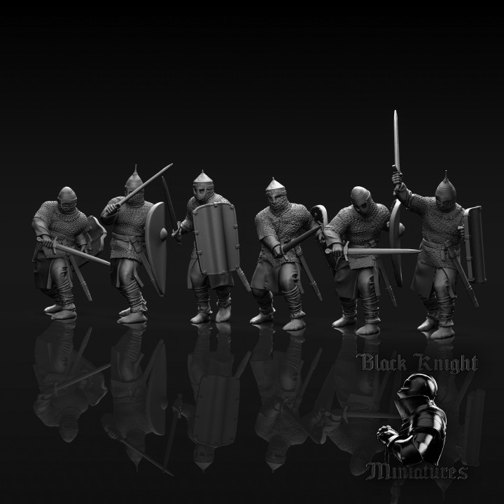 13th century - Lithuanian Warriors - x 6 image