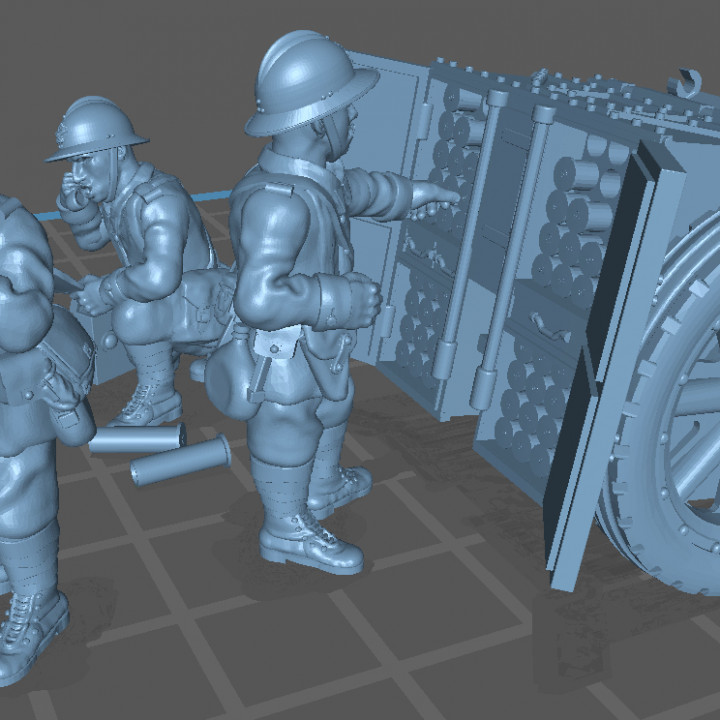 WW2 28mm french 75mm upgrade pack