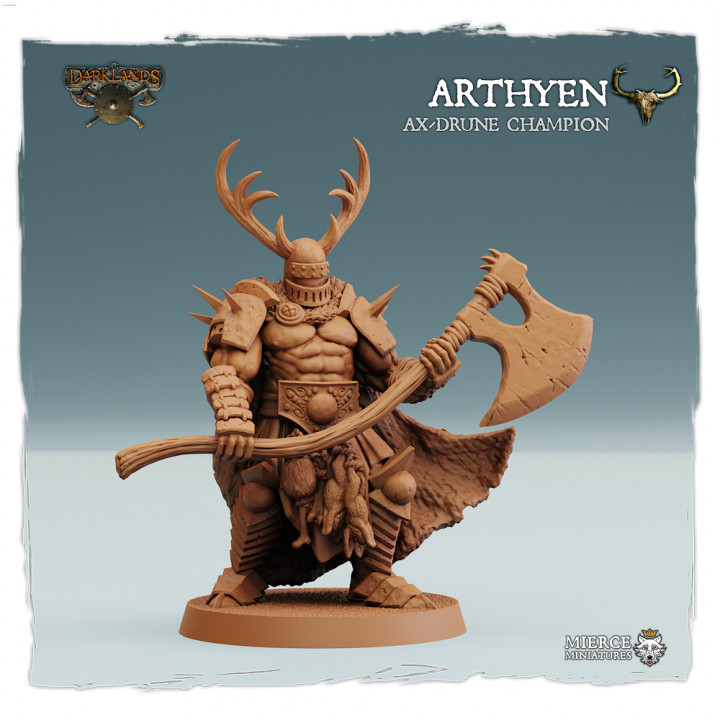 Ysian Arthyen, Ax-Drune Champion (Free Sample Miniature) image