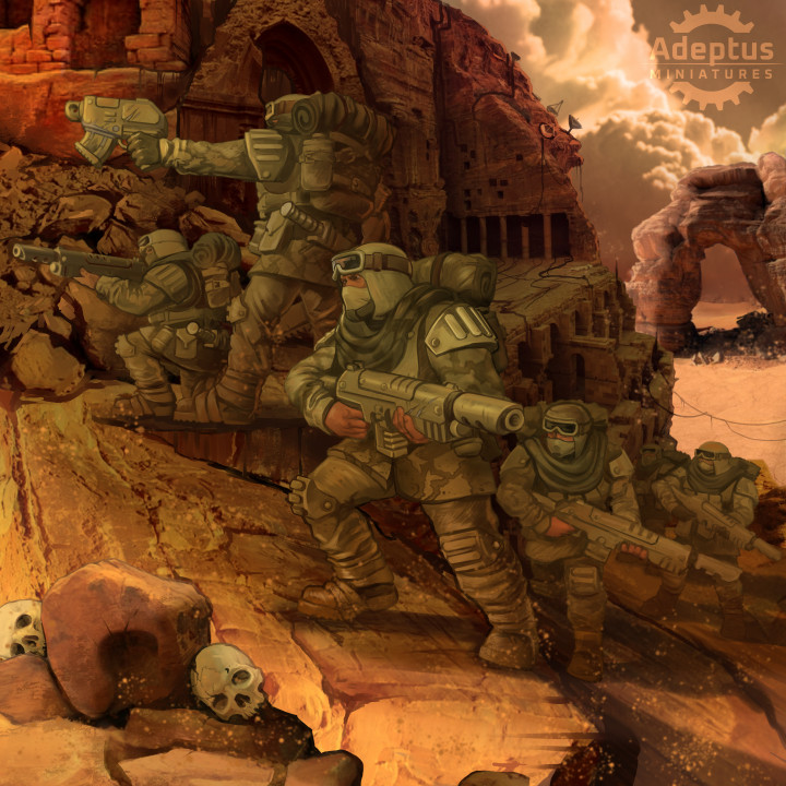 Heavy Weapons Team. Khaleeth Regiment. Imperial Guard. Compatibility class A. image