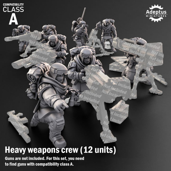 Heavy Weapons Team. Khaleeth Regiment. Imperial Guard. Compatibility class A. image
