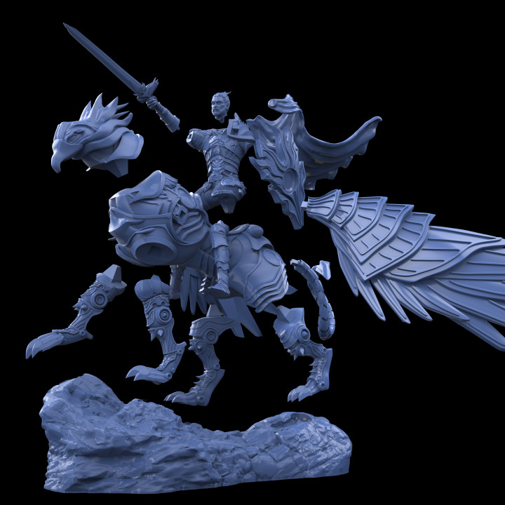 Isidore the Ironheart (Mounted on Griffin) image