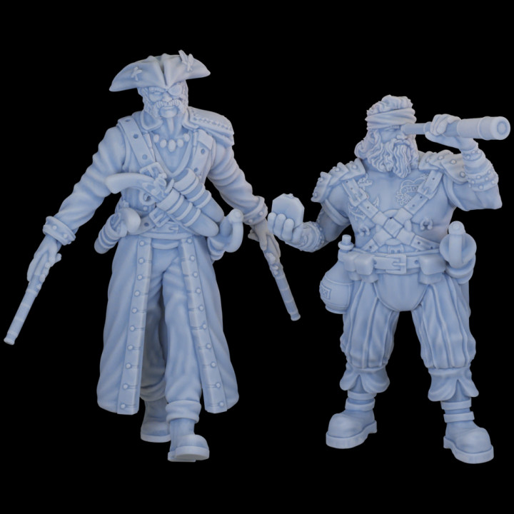 Pirate Officers Part 1 (2pcs) - Pirates and Swashbucklers Vol.II Kickstarter