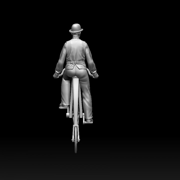 cyclist and bike