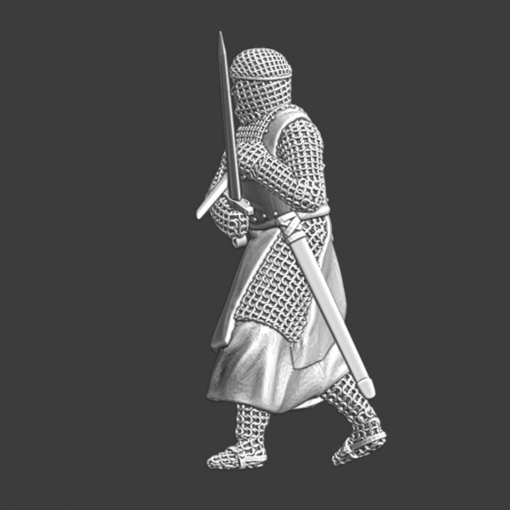 Medieval crusader knight - close combat