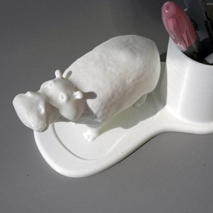 Hippo pen holder image