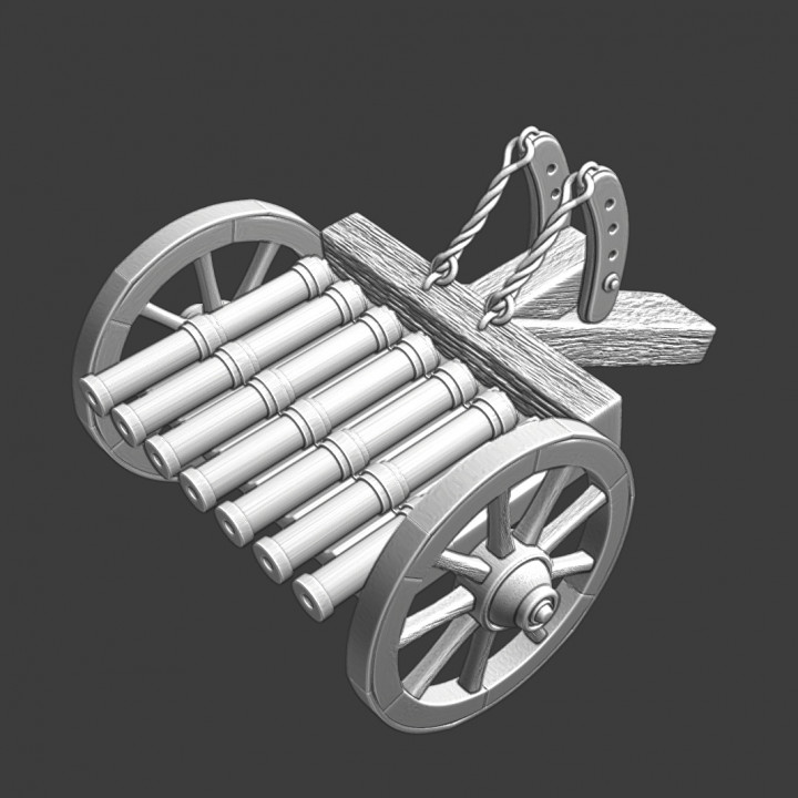 Medieval organ Cannon model image