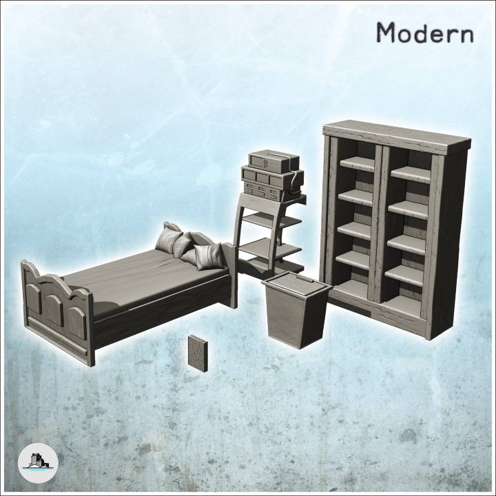 Modern hospital interior furniture set with monitor (7) - Cold Era Modern Warfare Conflict World War 3 RPG  Post-apo image
