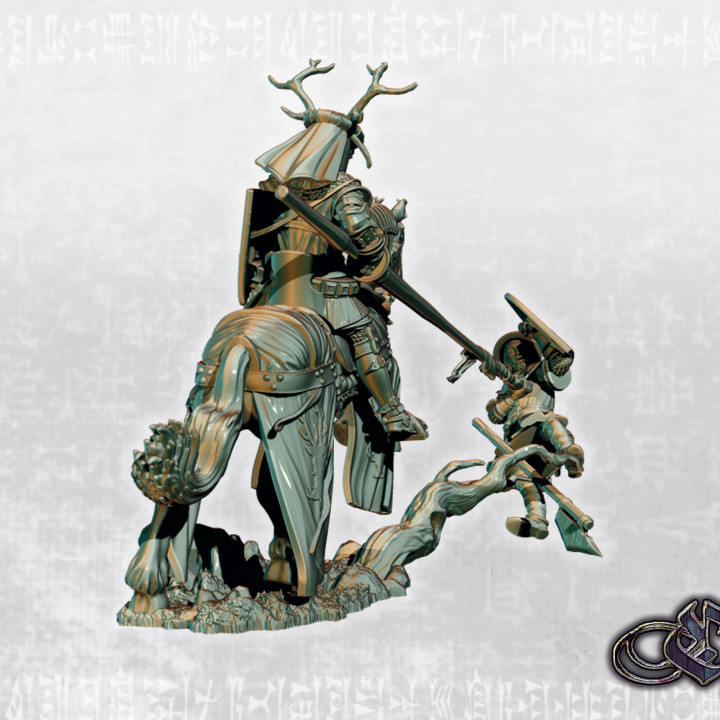 Deer Knight on horse - September's Release image