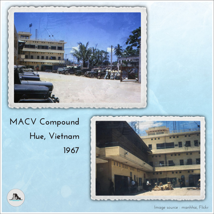 American headquarters of the MACV Compound (Hué, Vietnam) - Cold Era Modern Warfare Conflict World War 3 RPG  Post-apo image