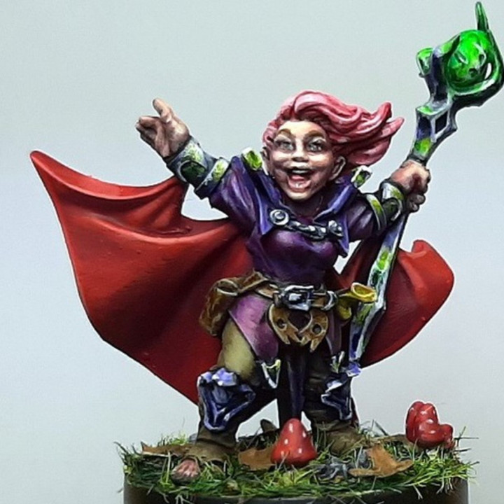 3D Print of Gnome Female Sorcerer - RPG Hero Character D&D 5e - Titans ...