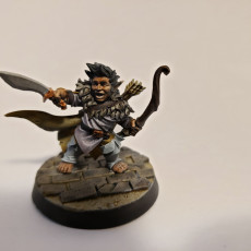Picture of print of Halfling Female Fighter - RPG Hero Character D&D 5e - Titans of Adventure Set 24