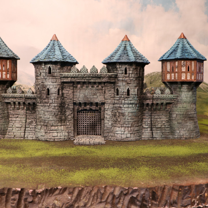 ARX RENOVATUR Part One: 28mm Citadel Gate, Walls, & Corner Towers image