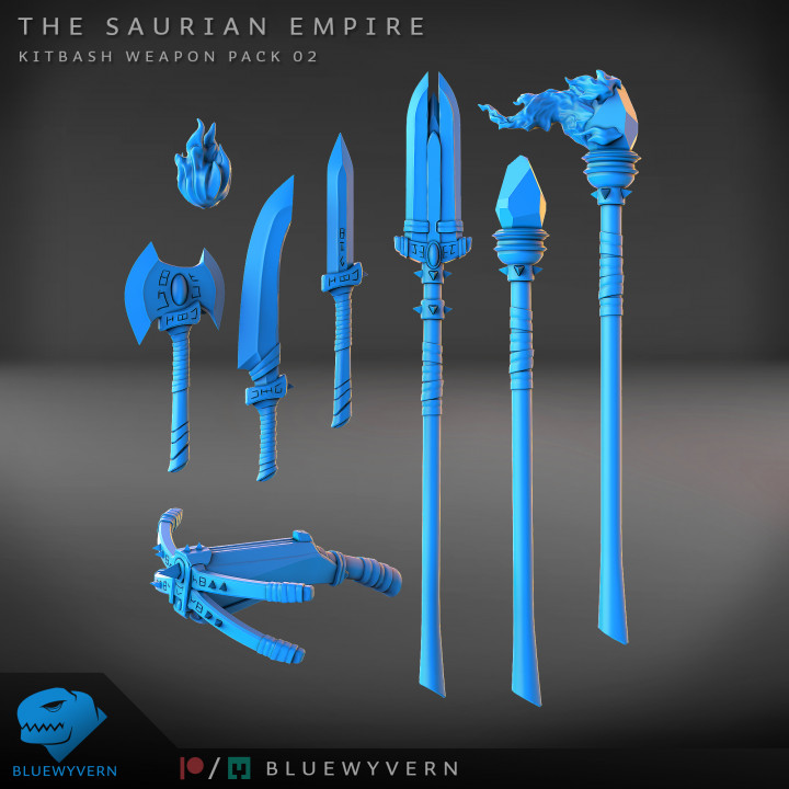 The Saurian Empire - Kitbash Weapon Pack B image