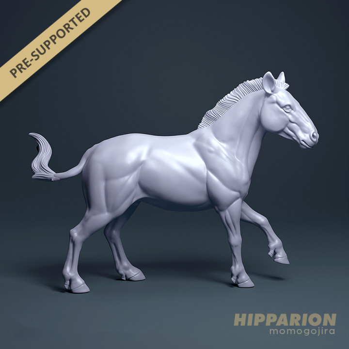 Hipparion Stallion 1:35, Prehistoric Horse image