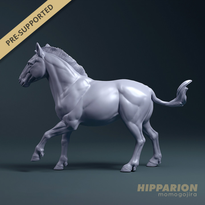 Hipparion Stallion 1:35, Prehistoric Horse image